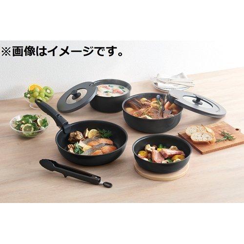 サーモス 取っ手のとれるフライパン 9点セットAA ブラック KSA-9A BK