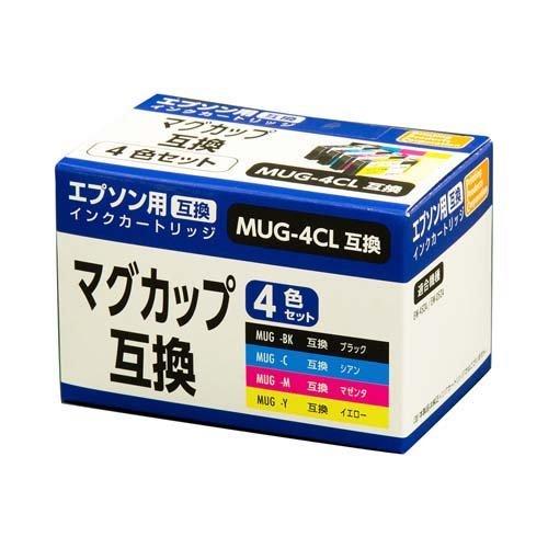 PPC エプソン用 互換インクカートリッジ マグカップ 4色セット PP