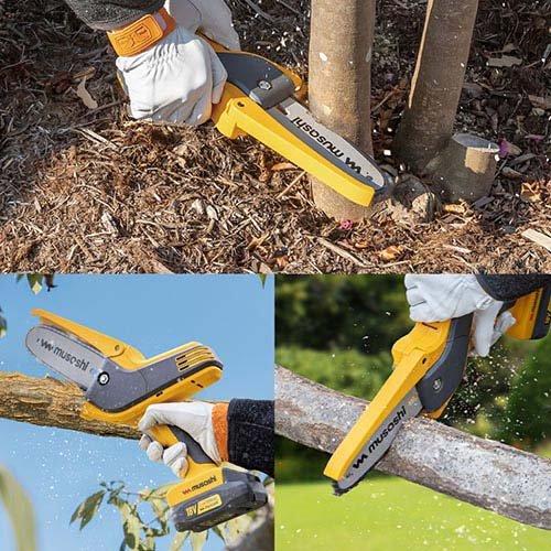 ムサシ 充電式ハンディチェーンソー HCS-6000 ( 1個 )/ : 爽快ドラッグ