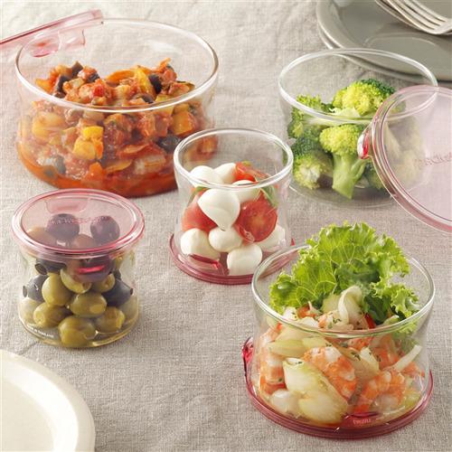 イワキ(iwaki) パック＆レンジ ピンク 長角型 500ml KC3246N-P ( 1個入