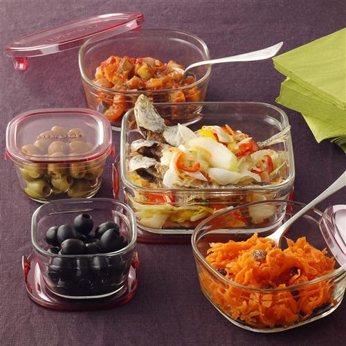 イワキ(iwaki) パック＆レンジ ピンク 長角型 500ml KC3246N-P ( 1個入