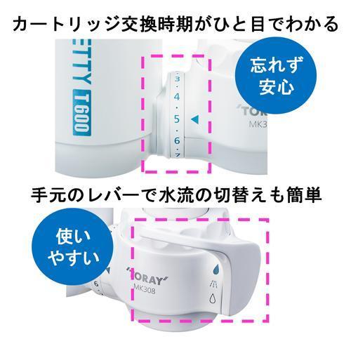 東レ トレビーノ 浄水器 蛇口直結型 カセッティ308T カートリッジ2個