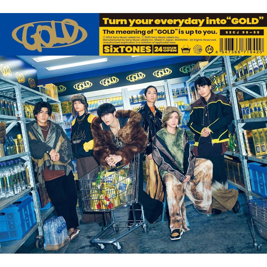 ソニーミュージック（Sony Music） SixTONES GOLD (初回盤A) (CD+Blu