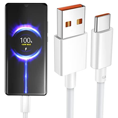 USB Type-C ケーブル 2M 120W xiaomi用急速充電ケーブル 6A 約15で80