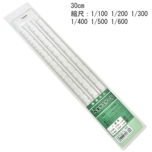 タケダ（takeda） ヘキサスケール 30cm 一般用 縮尺：1/100 1/200 1