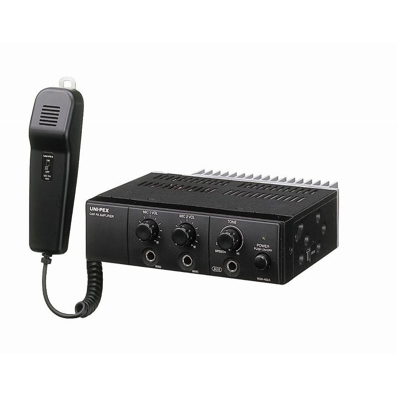 車載マイクセット スピーカー2台 12V仕様 60W出力 車用 拡声器 選挙