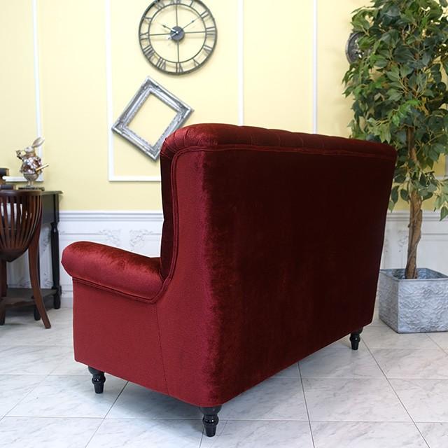 昭和レトロ ダブルソファ アンティーク ウィングチェア 2人 二人掛け