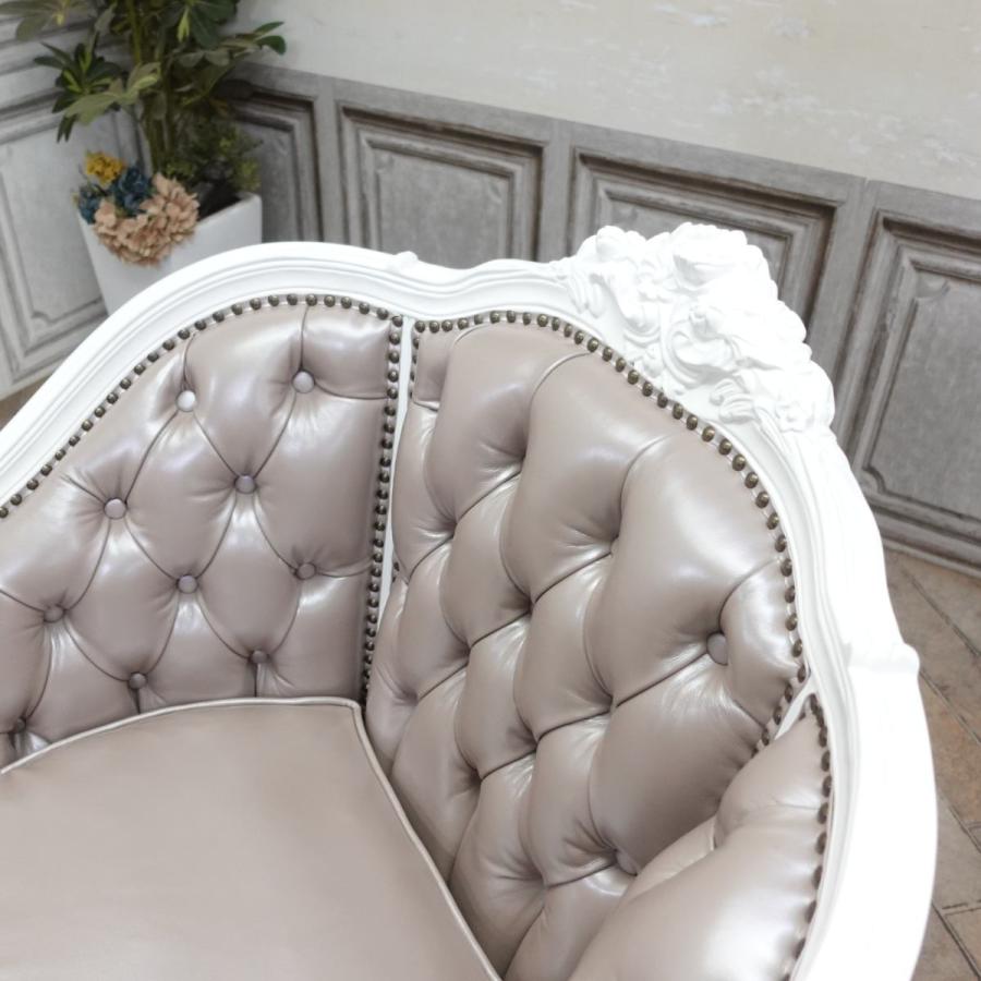 1人掛け ソファ ロココ調 一人用 アンティーク 猫脚 姫系 ホテル 什器