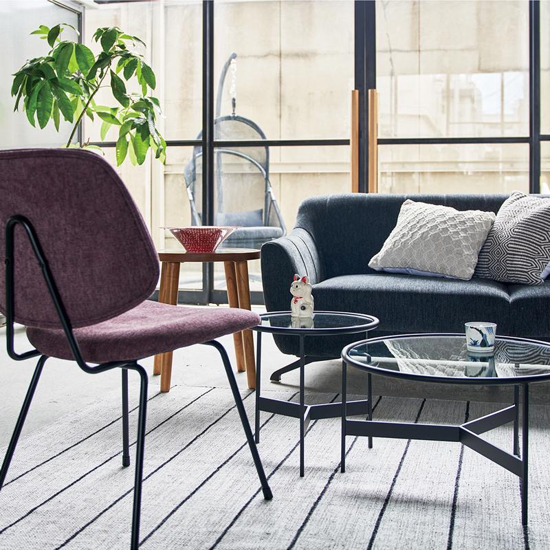 ガラステーブル 丸 センターテーブル ローテーブル ラウンド 直径60cm