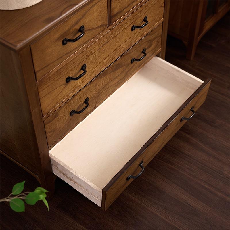 チェスト 80 完成品 タンス 収納 天然木 無垢材 木製 脚付き ミンディ