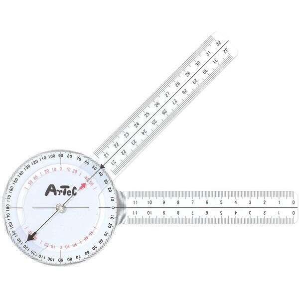 ゴニオメーター 360 角度計 プラスチック 東大 角度調整 折りたたみ