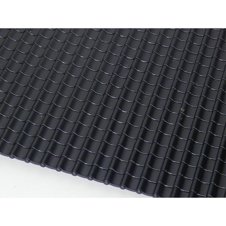 日本瓦セット(平瓦2枚、棟瓦2本、鬼瓦8個) ：エコーモデル 未塗装