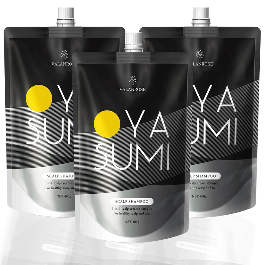 VALANROSE（バランローズ） 地肌からうるおうOYASUMIシャンプー 400g×3