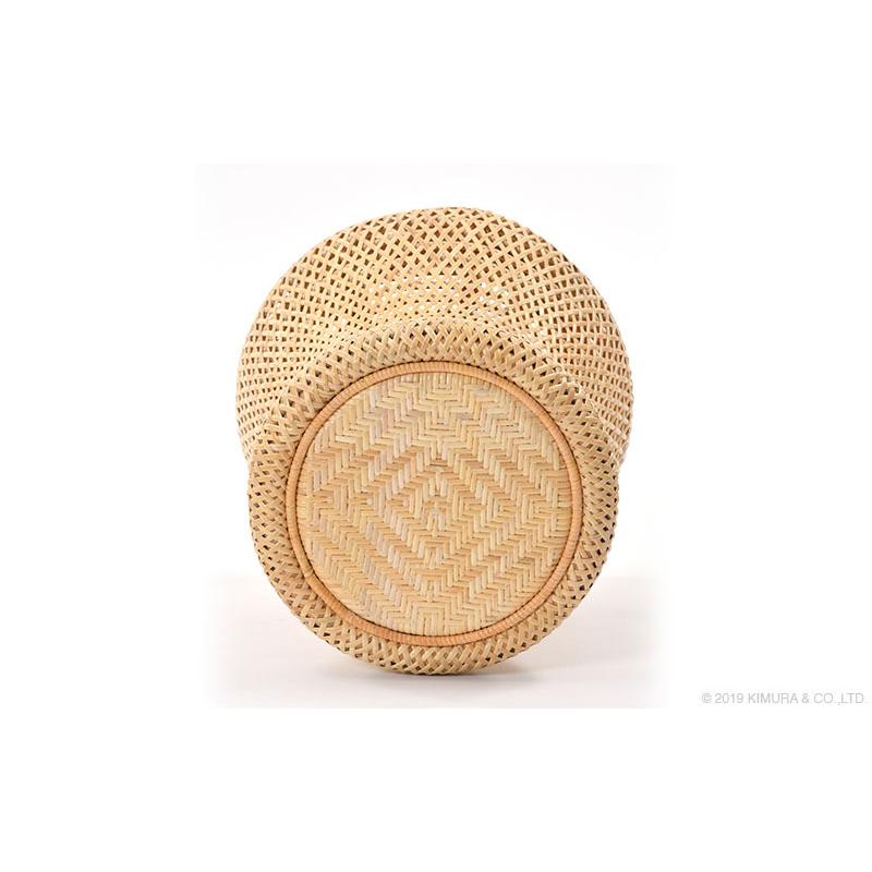 ラタンスツール 円形 鼓型 おしゃれ かわいい ラタン 籐 玄関椅子