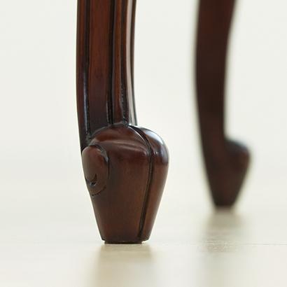 猫脚スツール ロココ調 アンティーク風 フランシスカ 椅子 ブラウン 猫