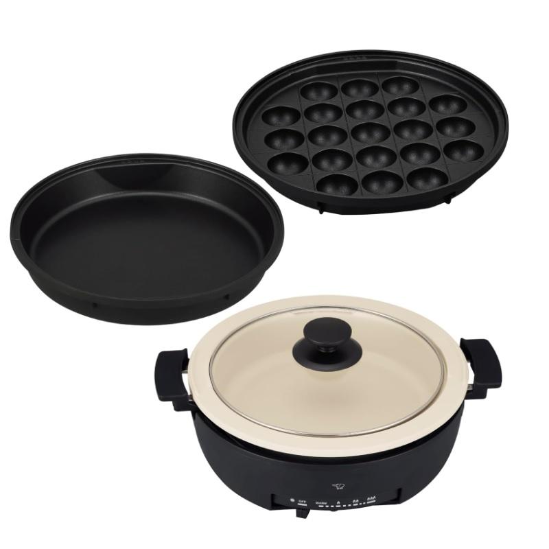 象印（ZOJIRUSHI） グリルなべ あじまる 3枚タイプ コンパクト 土鍋風