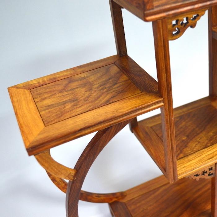 珍品棚 飾り棚 小棚 木製 シェルフ 収納ラック 茶器 花器 オブジェ