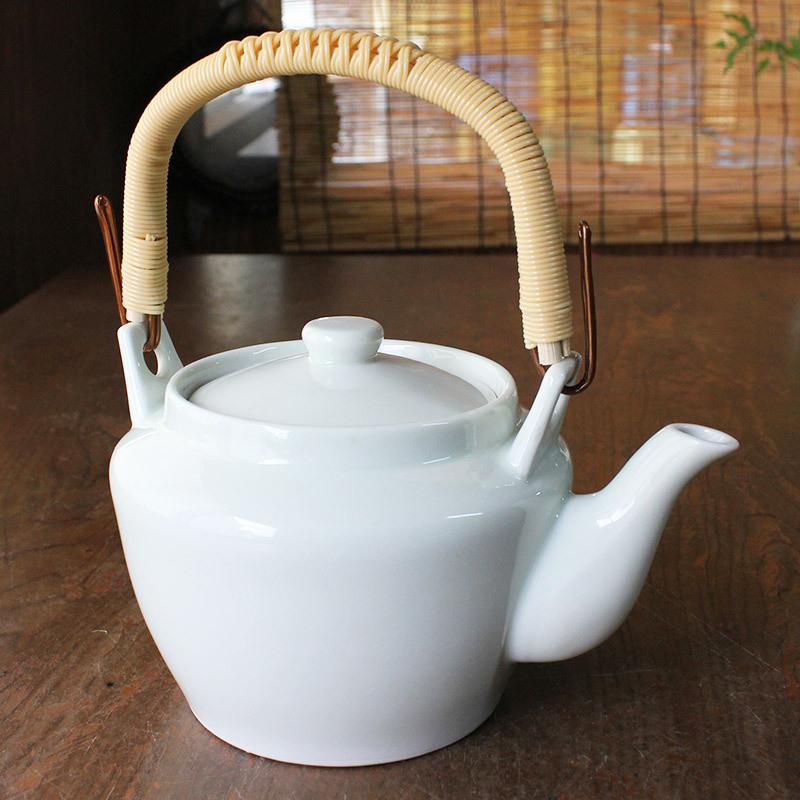 土瓶 急須 ポット 和食器 美濃焼 白い食器 ホワイト 無地 ナチュラル