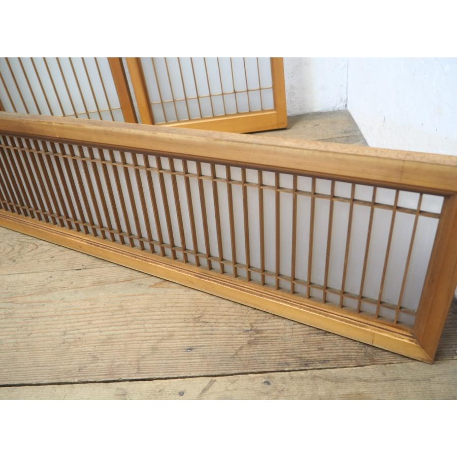 タM0684◇5枚セット◇ガラス入り◇シンプルな組子細工の書院戸◇建具