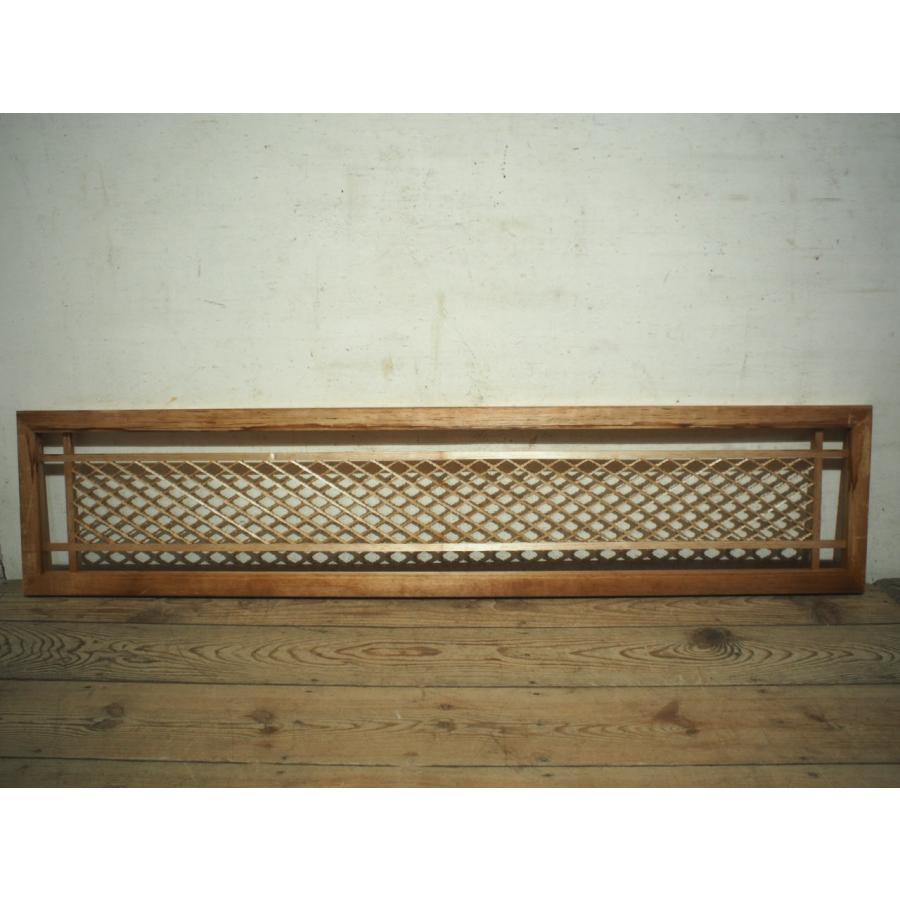 タN0385◇【H37cm×W168cm】素敵な組子細工のレトロな古い木製欄間