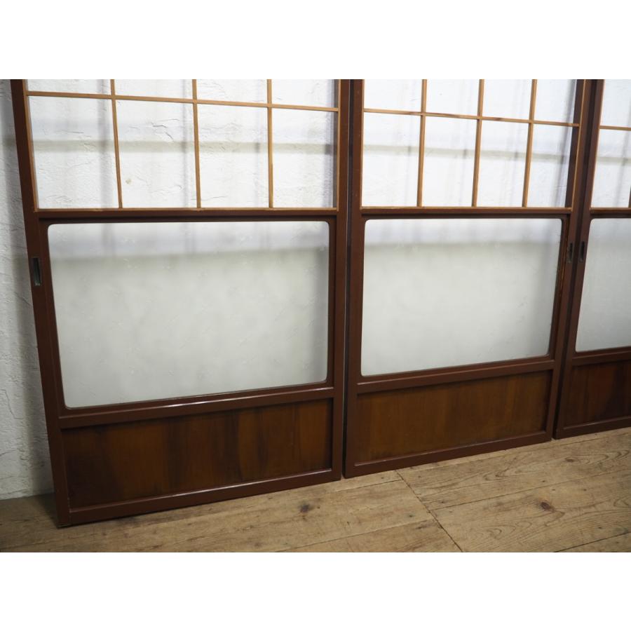 タY0490◇(3)【H177cm×W87cm】×4枚◇可愛いデザインガラス入りのレトロ