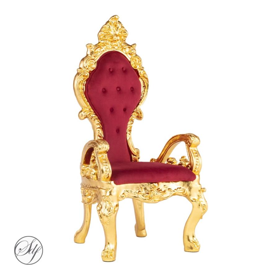 ロココ調 アームチェア 豪華 貴族 椅子 チェア ゴールドフレーム