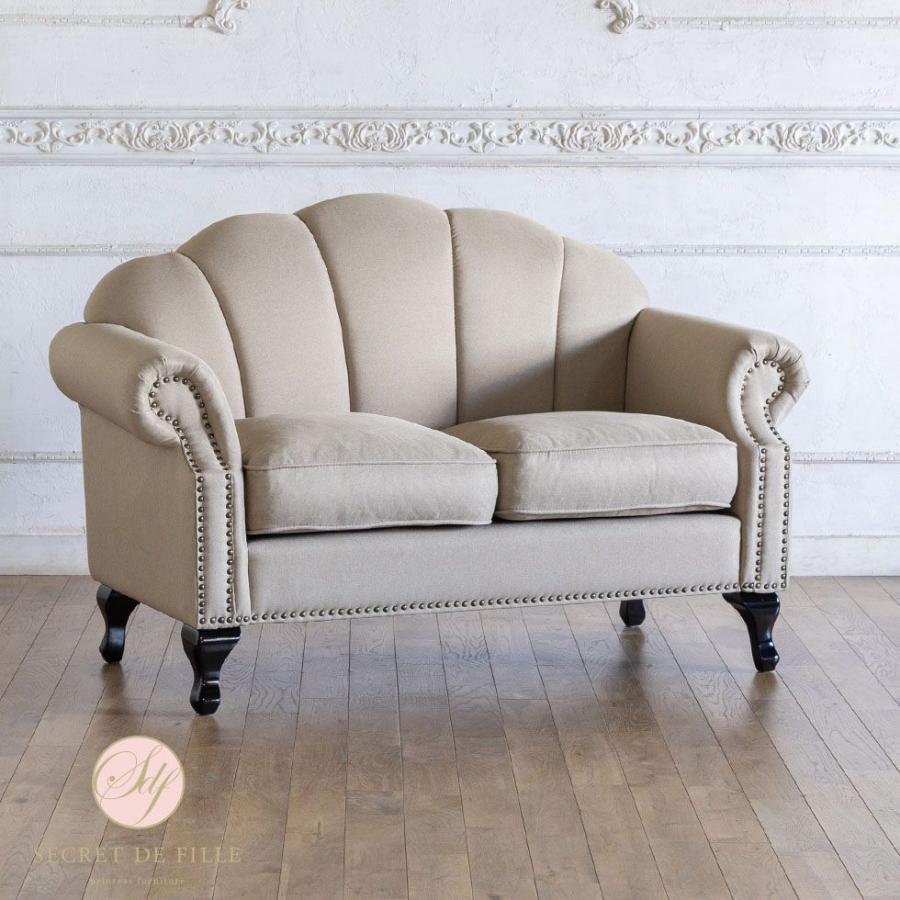 姫系 家具 シェルファ Shellfa シェル型ソファ 2人掛け アンティーク