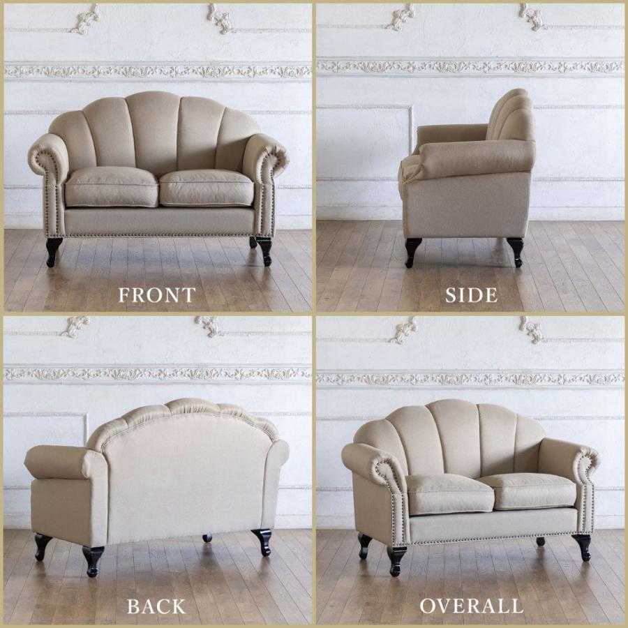 姫系 家具 シェルファ Shellfa シェル型ソファ 2人掛け アンティーク