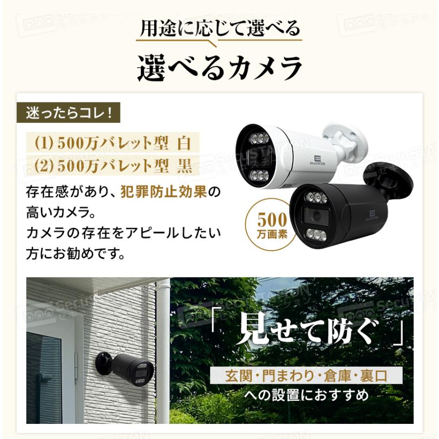 SecuSTATION 防犯カメラ 屋外 セット 家庭用 PoE 赤外線モード スマホ