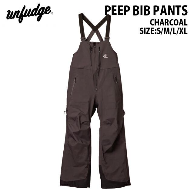 24-25☆UNFUDGE OUTWEAR【アンファッジ】PEEP BIB PANTS(BASIC FIT