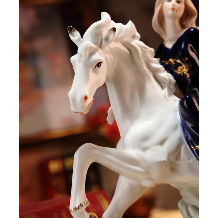 陶器 置物 西洋陶器 北欧磁器 陶器製人形 お姫様 陶器人形 陶器置物