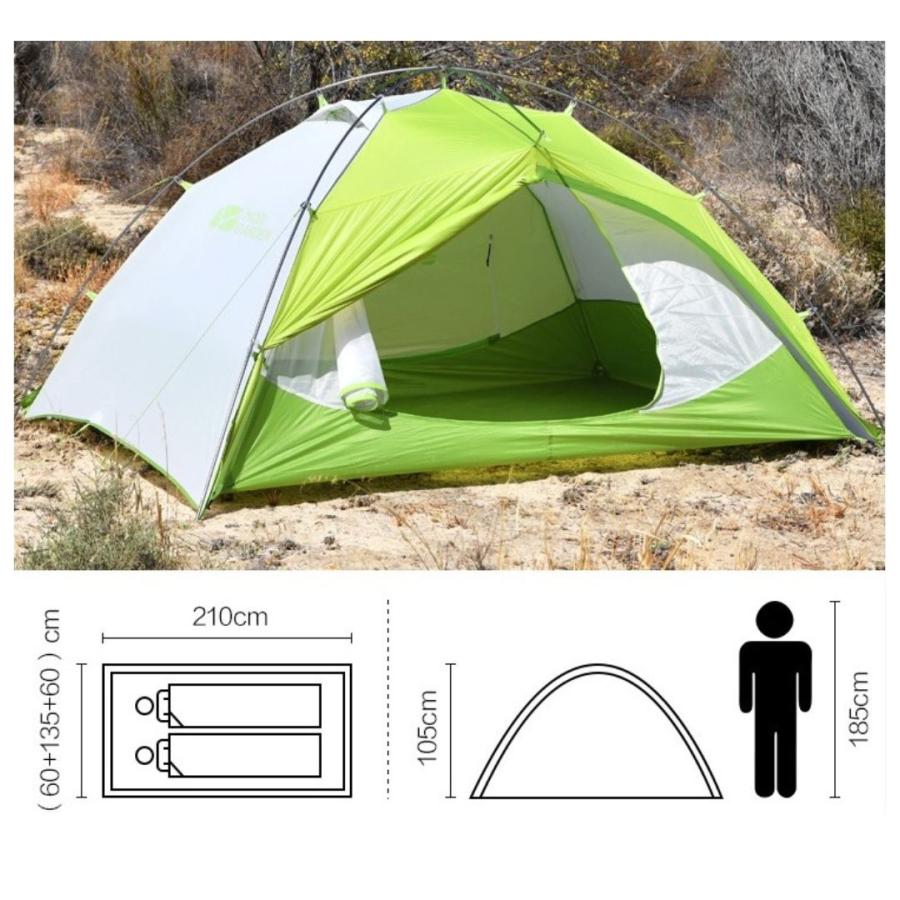 MOBI GARDEN（モビガーデン） テント ドーム型 2人用 軽量 キャンプ