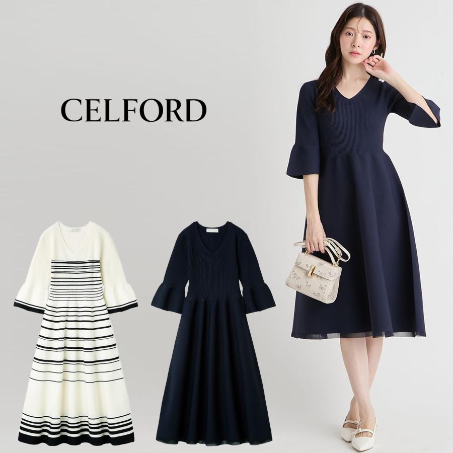 CELFORD（セルフォード） 洗える ベルスリーブホールガーメント