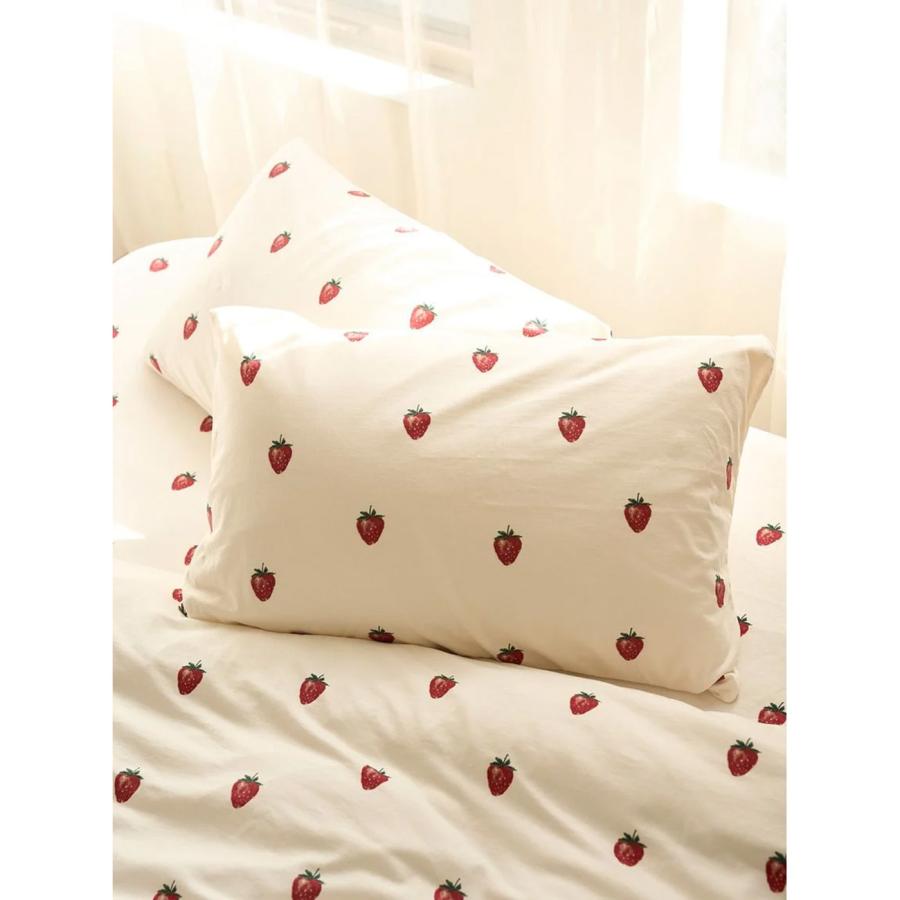 gelato pique（ジェラートピケ） Sleep ストロベリー柄3点セット