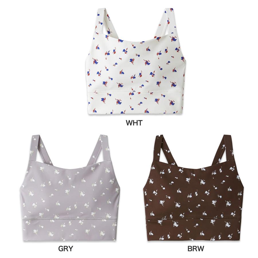 emmi yoga（エミヨガ） エミ ヨガ ディフォームフラワーブラトップ