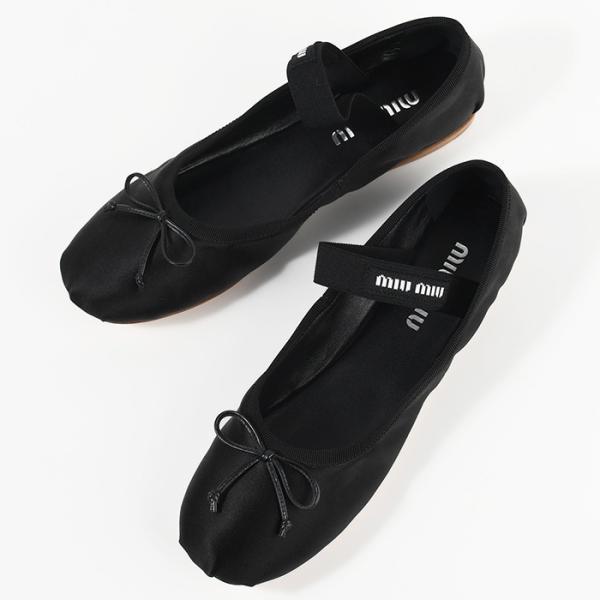 miu miu（ミュウミュウ） シューズ バレエシューズ サテンバレリーナ