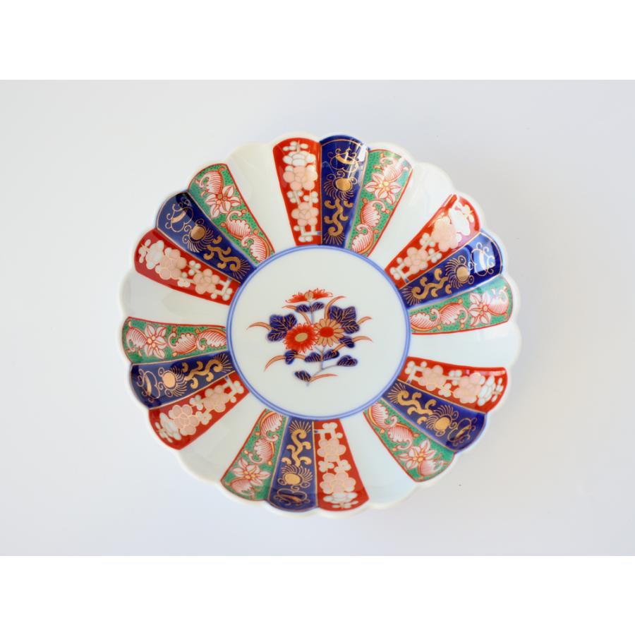 林九郎窯 古伊万里様式 見込菊花紋 プレート16cm 波佐見焼 5号 : 雑貨