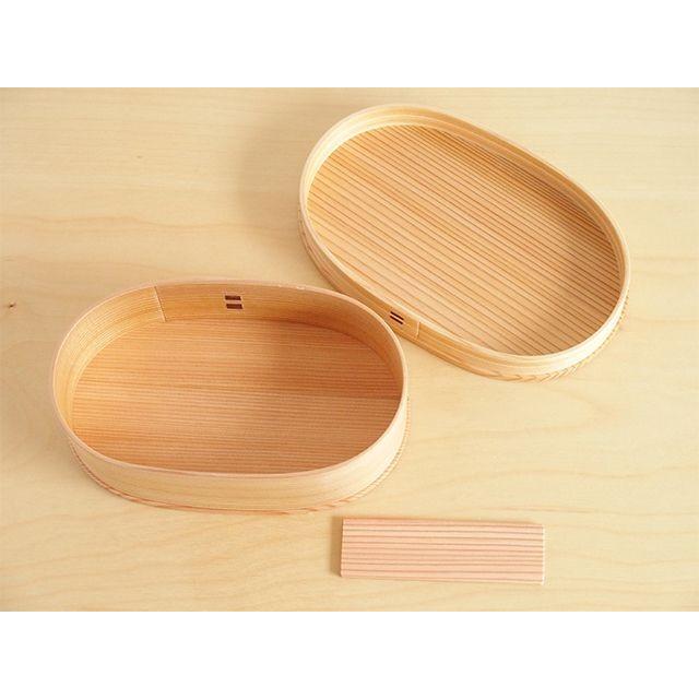 大館工芸社 曲げわっぱ 小判弁当 中 : 雑貨のお店セレクト・ペンギン