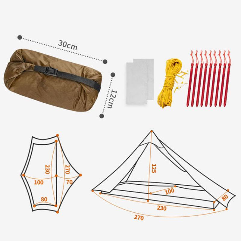 国内倉庫発送【3F UL Gear】4シーズン グランドシート付【3色