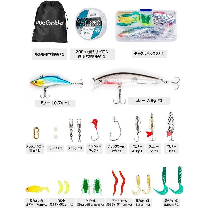 DuoGolden 釣竿セット リールセット 2.1m炭素伸縮投げ竿 初心者用 釣り