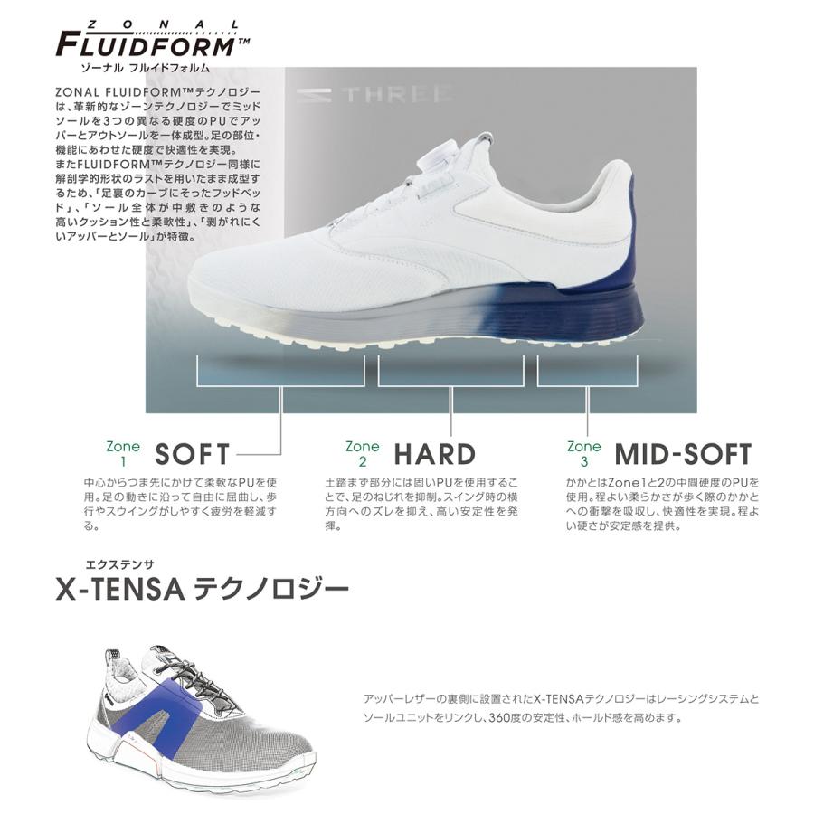 ecco（エコー） ゴルフ シューズ エススリー レース スパイクレス