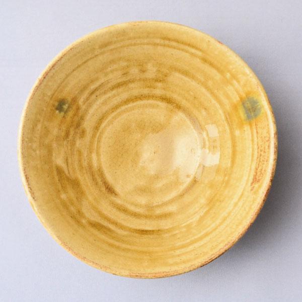 茶碗 茶道具 加藤隆倫 作 黄瀬戸 平茶碗 : 茶道具専門店 (有)菊池商店