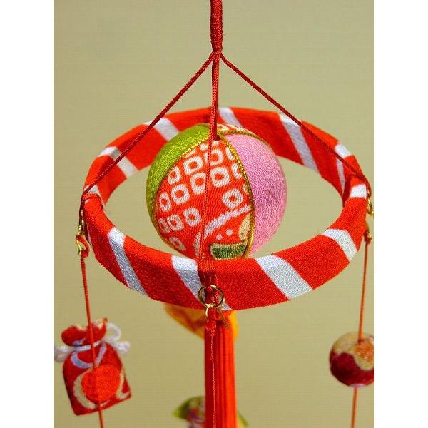 さげもん型五節句のつるし飾りケース入り （特小） 16細工さげ木目込み