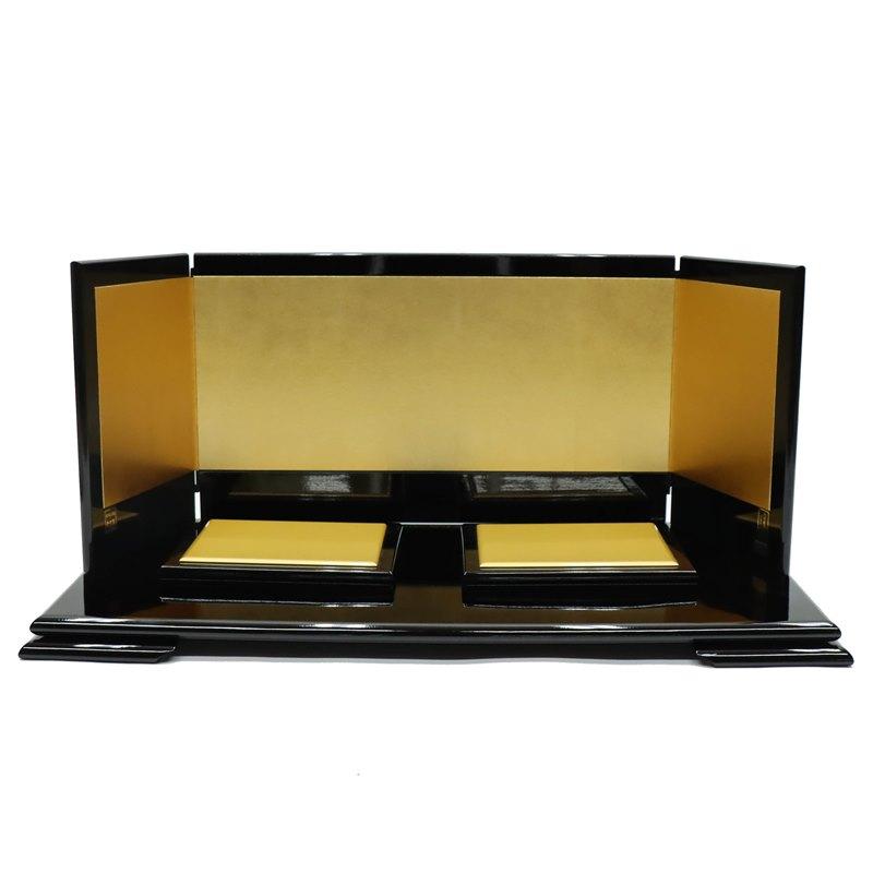 アウトレット品 屏風台 台屏風セット 30号 H-18 金屏風 親王台付 23a