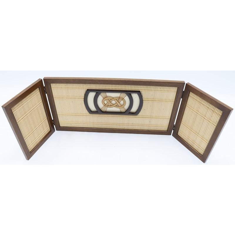 アウトレット品 雛人形三月屏風 屏風のみ 12号 中宮 竹細工 三曲屏風