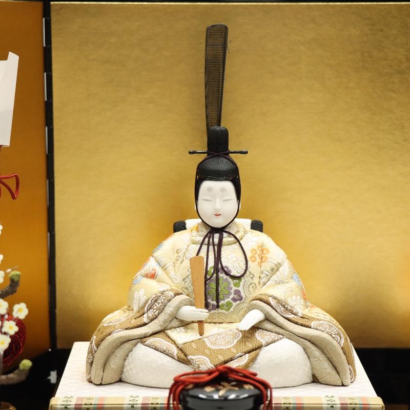雛人形 木目込み雛 洛陽 真多呂 木目込親王 古今人形 金屏風 2024