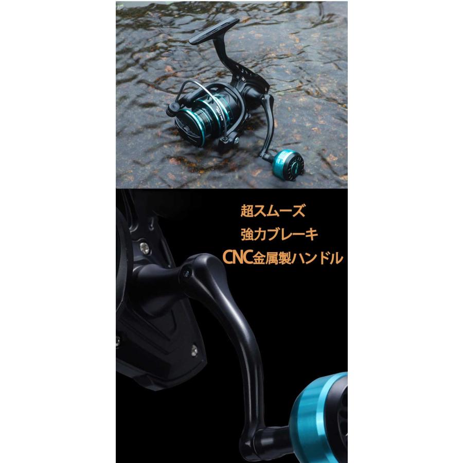 新型 スピニングリール 1000番2000 3000番 5000番 6000番 7000番 軽量