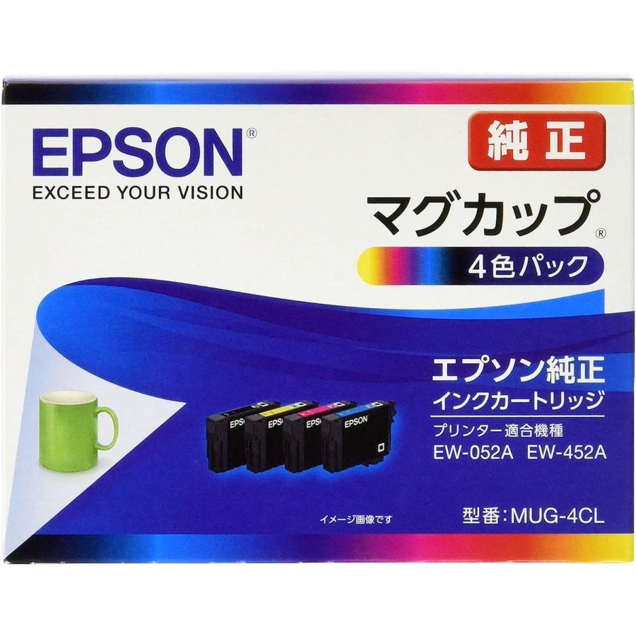 エプソン（EPSON） 純正インク MUG-4CL 4色セット （目印：マグカップ