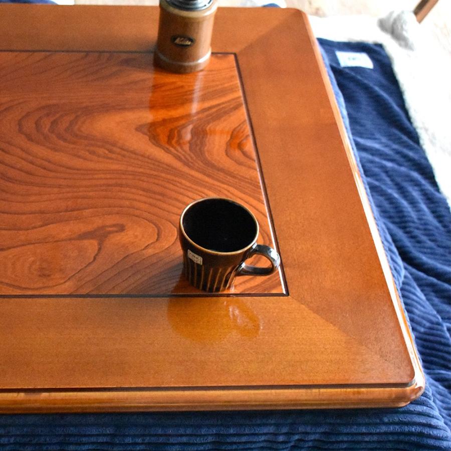 木製電気こたつ 約90cm 赤外線 天板あり 木製電気こたつ 約90cm 赤外線