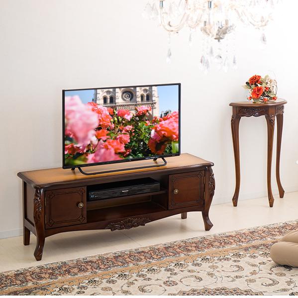 テレビボード アンティーク 110 猫脚 37v ロココ調 ローボード